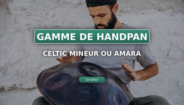 Rentang Celtic minor atau Amara di Handpan