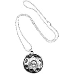 pendentif handpan, collier handpan, hang drum, argenté, bijou, cadeau